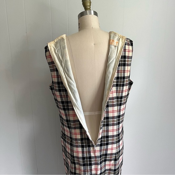 Vintage Pendleton 100% Wool‎ Dress Size 16 Preppy Academia Grunge Mod Lined - Picture 8 of 15